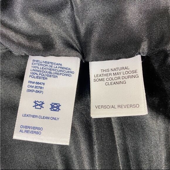 Vintage Tommy Hilfiger Leather Straight Leg Pants Size 6 - Picture 12 of 14